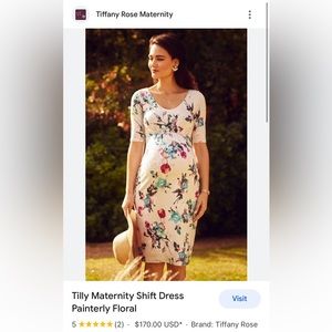 Tiffany rose maternity flower dress size 1 (US 4-6)